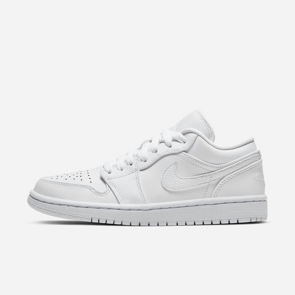 Basket Nike Air Jordan 1 Low Blanche 3705-816 White/White/White Femme | KFZ-07506441